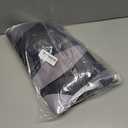 weesire Black and Grey Curtains Modern Striped Decorative 50% Light Blocking Darkening Grommet Grey Curtain for Living Room Villa, Bedroom Gray and White 2 Panels Set, 52x63 Inches