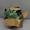 Ansho Pack of 6 Glitter Poinsettia Flower 11 Inches Large Artificial Christmas Flower Decoration Christmas Tree Ornaments Wreath Garland Decoration (Green)