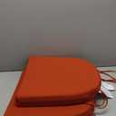 Outdoor Chair Cushions for Patio Furniture - Patio Chair Cushions Set of 2 - Water Resistant Round Corner Outdoor Seat Cushions 17"X16"X2", Orange (Solid Color/ Orange)