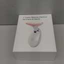 Face Light Therapy Device, Based on Triple Action LED, Thermal, and Vibration Technologies, Face and Neck Beauty Device with 7 Color LED for Home Use, Improve Skin(Glossy White)