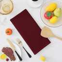 Homaxy 100% Cotton Waffle Weave Kitchen Dish Towels, Ultra Soft Absorbent Quick Drying Cleaning Towel, 13 x 28 Inches, 4-Pack, Burgundy