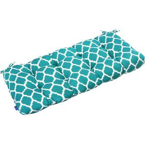 INFBLUE Outdoor Tufted Bench Cushion for Patio Furniture Loveseat Swing Cushions Overstuffed Outdoor Seat Cushions Water Resistance Fade Resistance(44'' x 19'', Beige)