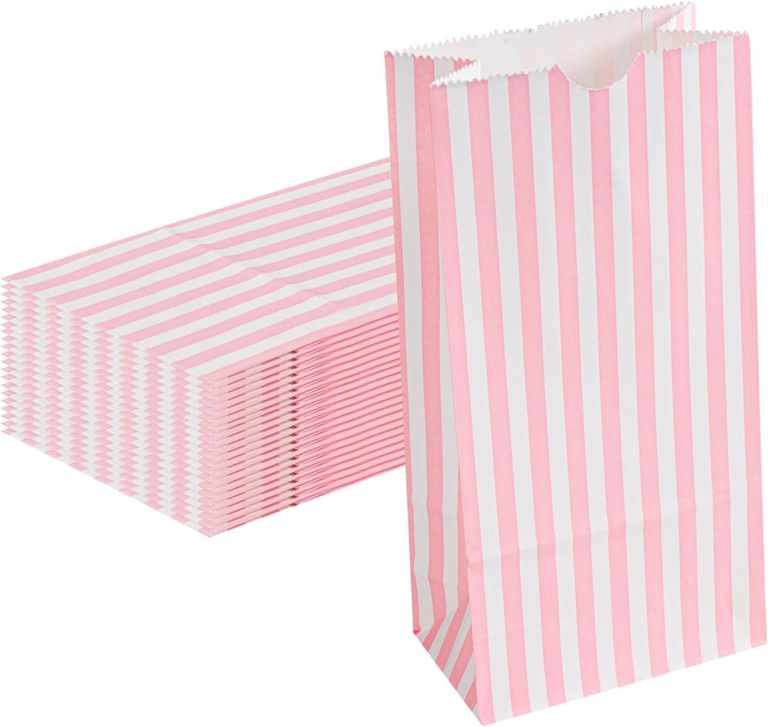 Restaurantware Bag Tek 2 LB Disposable Lunch Bags 100 Sturdy Take Out Bags - Flat Bottom Great For Restaurants Cafes And Bakeries Pink And White Paper Popcorn Bags Versatile For Grocery Restaurantware Bag Tek 2 LB Disposable Lunch Bags 100 Sturdy Take Out Bags - Flat Bottom Great For Restaurants Cafes And Bakeries Pink And White Paper Popcorn Bags Versatile For Grocery