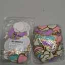 Yilloog 156 Pcs Christmas Self Adhesive Patches Glitter Letters Chenille Clothing Patches Embroidered Repair Red and Green Fuzzy Repair Alphabet Gold Sewing Appliques