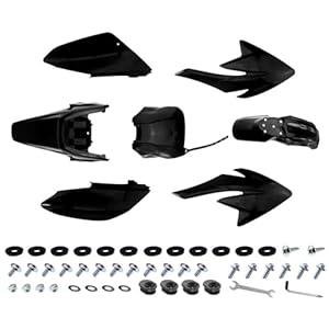 PRO BAT 7Pcs Plastic Fender Fairing Kit For CRF70 CRF70F Off Road Dirt Pit Bike MotocrossBlue