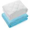 KANECH Bed Pads Washable Waterproof ,44"x52" (2 Pack), Heavy Absorbency Reusable Incontinence Pads for Adults, Elderly, Kids & Pets - Bed Wetting Mattress Protector