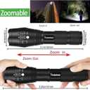 Pocketman LED Tactical Flashlight Super Bright LED Flashlights Portable Outdoor Water Resistant Torch with 5 Light Modes（10Pack）