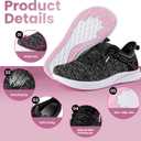 Slip-On Wide Width Women's Walking Shoes for Daily Strolls | Use Breathable Mesh and SuedeLightweight and Breathablefor Summer Strolls, Running and Casual Outfits