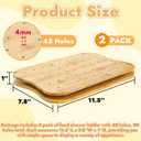2 Pack Bamboo Skewer Holder, 90 Holes Fruit Kabobs Cocktail Pick Stand, Appetizer Food Display Serving Curved Board for Party, Buffet, Catering Event