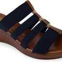 ITALIAN Shoemakers Clover - Wedge Sandal Navy, 9