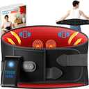 Heating Pad for Back - Lower Back Massager with 3 Heat 3 Vibration, 10000mAh Portable Heating Pad for Back Pain Relief, 30 mins Auto-Off, Black