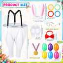 Vinsot Granny Pants Toss Game for Easter, Funny Yard Game for Adults, Outdoor Party Activity with Colorful Eggs