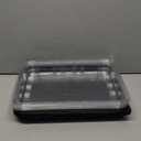 TRAYA Pack of 6 Serving Tray with lid - Reusable Catering Trays with Lids 13inch Long for Meal Prep, Cakes, Treats and Sandwiches (13 * 2.7 * 9.4inch)