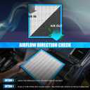 CF11182 Cabin Air Filter Compatible with HONDA CIVIC 2016-2024 ACURA RDX 2019-2024 CR-V FIT ODYSSEY INSIGHT Passenger Compartment Activated Carbon AC Filter