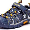 HOBIBEAR Boys Girls Sport Water Sandals Closed-Toe Outdoor(Toddler/Little Kid/Big Kid), Size: 5.5 Big Kid