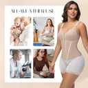 SHAPSHE Waist Trainer Corset for Women Tummy Control Sport Workout Body Shaper Vest for Women Postpartum Gym Zipper and Hooks (Beige, L)
