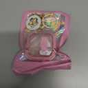 Cases for Cute Airpods 4 Case Cover Women, Clear Airpod 4 Case Lock iPods 4 Cases Hard Protective Air Pods iPods 4th Generation Cas with Bling Keychain for Apple Airpods 4 Gen 2024-Purpl