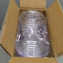 Qeirudu 12 oz Clear Plastic Margarita Glasses, 24 Pack Unbreakable Cocktail Cups Shatterproof Party Cups, Martini, Champagne