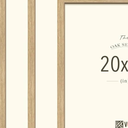 20x26 Picture Frame Set of 3 Beige Oak Wood 20"x26" Poster Frame 20 by 26 Natural Solid Wood Frames 26x20 Photo Frame with Clear Plexiglass
