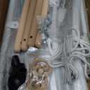 2 in 1 Baby Jumper with Toddler Swing, Baby Jumpers and Bouncers,Indoor Outdoor Toddler Swing Set, Cotton, White (Black)