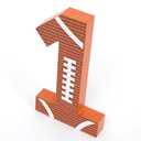 Football 1st Sign Wooden Centerpiece - 1st Year Old Football, Sports Football 1st Birthday Table Decor Sign Decoration, Baby Football Party, 1st Birthday Photo Props, Super Bowl party Decorations