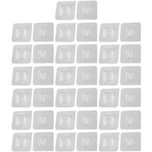 Garneck Invisible Wall Hooks 20 Sets Double Sided Adhesive Hooks for Hanging Removable Wall Hangers for Small Items