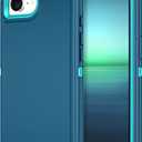 for iPhone 16e Case Shockproof Dust/Drop Proof 3-Layer Full Body Protection [Without Screen Protector] Rugged Heavy Duty Cover Case for Apple iPhone 16e 6.1" 2025,Turquoise