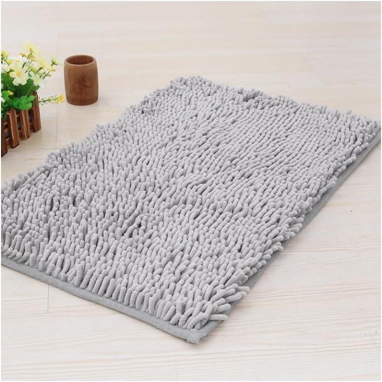 23" X 15" Washable Dog Door Mat, Ultra fine Fiber Dog Door Mat, Quick Drying Chenille Pet Doormat, Machine Washable Indoor and Outdoor Rug (Grey)