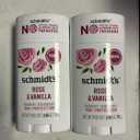 2 Pack - Rose + Vanilla Natural Deodorant Stick (2.65 oz.) Aluminum-Free