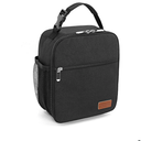 Femuar Lunch bag for Men Women Adults Small for Office Work Picnic  Reusable Portable Lunchbag, Black