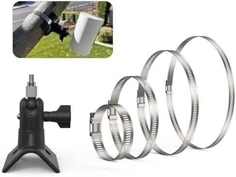 Augstci No-Drill Outdoor Security Camera Pole Mount, Universal Pole Mounting Compatible with Ring, Eufy, Wyze, Arlo, Google Nest, Cameras, and More