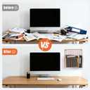 2-Pack Wall Magazine Holder File Organizer Mental , Wall Mounted Magazine Rack for Space-Saving, Walls Magazine Holder for Mail, Bathroom & Home Office Organizer, Office Living Room(Gold)