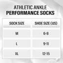 Ankle Athletic Running Sports Low Cut Socks Wicking Arch Support Tab Socks for Men and Women 6 Pairs (Gray, S)