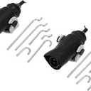 Power Door Lock Actuator Motor for Ford F-150 F-250 F-350 1989-1991 Door Latch Actuator Assembly Front Left Right Side with Connecting Rods