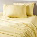 PeachSkinSheets Cooling Bed Sheets for Hot Sleepers - Ultra-Soft Breathable Peachskin Performance Fabric, Moisture-Wicking, Deep Pocket Sheet Set, Oeko-TEX, (Queen Size, Buttercream Yellow)