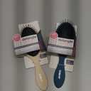 Conair Detangling Hair Brush Set, 3-Pack Detangler Brushes for Wet or Dry Hair, Gentle Detangler for All Hair Types, Bristle Hair Brushes for Women, Beige, Navy, and Coral