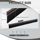 Door Sweep Brush Aluminum, 2 x 48 Inch, Brown, 2 Set
