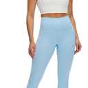 NANJI High Waisted Leggings with Pockets for Women - Buttery Soft, Stretch Yoga Pants, Squat Proof Casual Workout Leggings (Blue, XL)