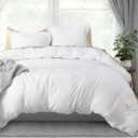 Utopia Bedding Duvet Cover King Size - 3 Piece with Zipper Closure - 1 Comforter Cover 104X90 Inches & 2 Pillow Shams 20X36 Inches (White) Comforter Not Included