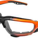 ToolFreak Recka Safety Glasses and Goggles Combo, Rated to ANSI z87.1-2015, Accessories Included (Clear)
