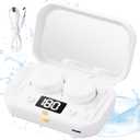 Contact Lens Clean Machine, Portable Ultrasonic Contact Lens Cleaner with 4 Timing Modes, 360 High-Frequency Vibration for Cleaning Soft Lenses, Colored Contact Lenses (White)