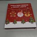 Set of 3 Santa Claus, Reindeer & Gingerbread LED Christmas Window Lamp with Suction Cup Battery Operated Chandelier Christmas Window Lamp Home Party Decoration