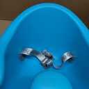 Nuby My Floor Seat - Portable Baby Chair with Soft Foam Cushion, Safety Harness, and High Back Design - 4+ Months - Aqua