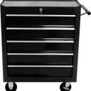 Rolling Tool Chest, 5 Drawers Tool Storage Cabinet, Toolbox with Wheels, Portable Tool Cabinet Organizer with Locking System & Drawer Liners, Tool Storage Cart for Garage, Workshop