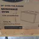 COSMO COS-2413ORM1SS Over the Range Microwave Oven with Vent Fan, 1.34 cu. ft. Capacity, 1000W, 24 inch, Black / Stainless Steel