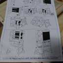 4-in-1 Toddler Kitchen Step Stool, Foldable Learning Standing Tower with Blackboard, Wooden Kitchen Stool Helper for Kids, 1-3 Year Old Boy Girl Gifts