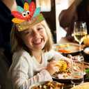 Fancy Land 24 Pack DIY Turkey Craft Kits Kids Thanksgiving Turkey Hats Create Your Own Turkey Crowns Headband for Kids Adults Classroom VBS Party Supply