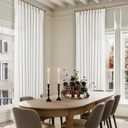 Beige White Pinch Pleated Linen Curtains 96 Inches Long 60 Inch Width Linen Blend Light Filtering Window Curtains 96 Inch for Living Room Bedroom Patio Pinch Pleat Drapes Hooks Rings 1 Panel 60Wx96L