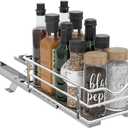 OCG Pull Out Spice Rack Organizer8.3" W x 10.4" D for Cabinet, Slide Out Seasoning Organizer Fits Spices, Sauces, Cans etc