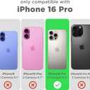 Magnetic for iPhone 16 Pro Case, Compatible with Magsafe, Suction Cup Phone Mount, 2 Screen Protectors - Camera Protector, Silicone Shockproof Protective Phone Cover 6.3", Tea Green